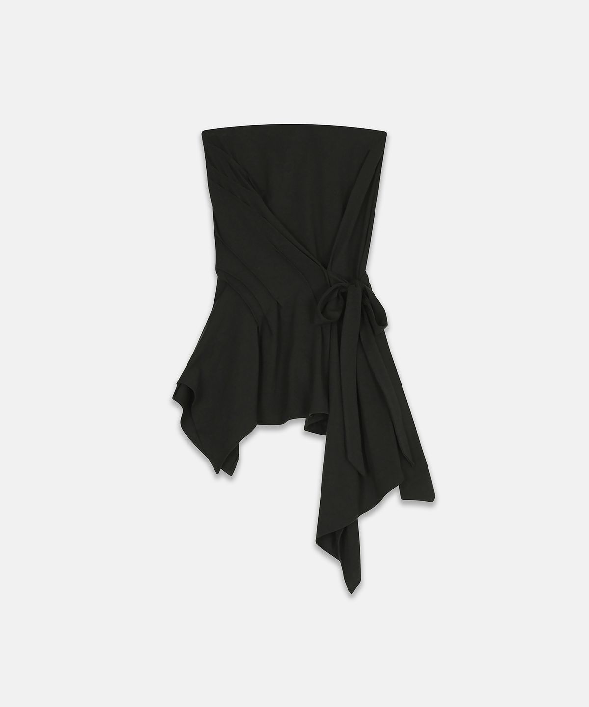 나체(NACHE) INCLINE DRAPING TANK TOP BLACK