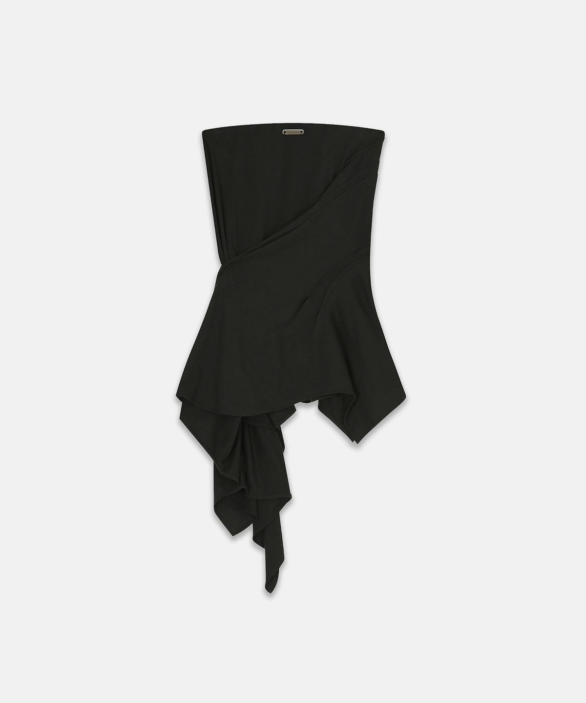 나체(NACHE) INCLINE DRAPING TANK TOP BLACK