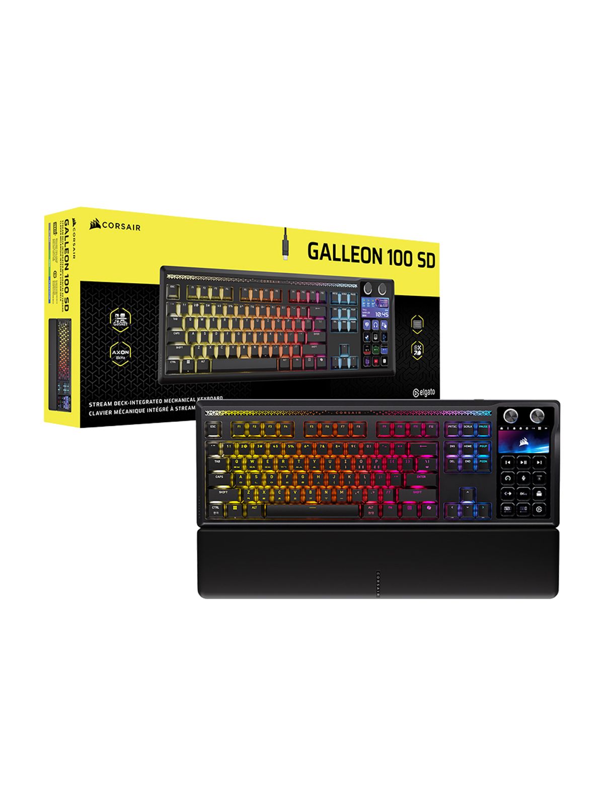 커세어(CORSAIR) 갤리온 100 SD 핫스왑 스트림덱 LCD 게이밍 기계식 키보드