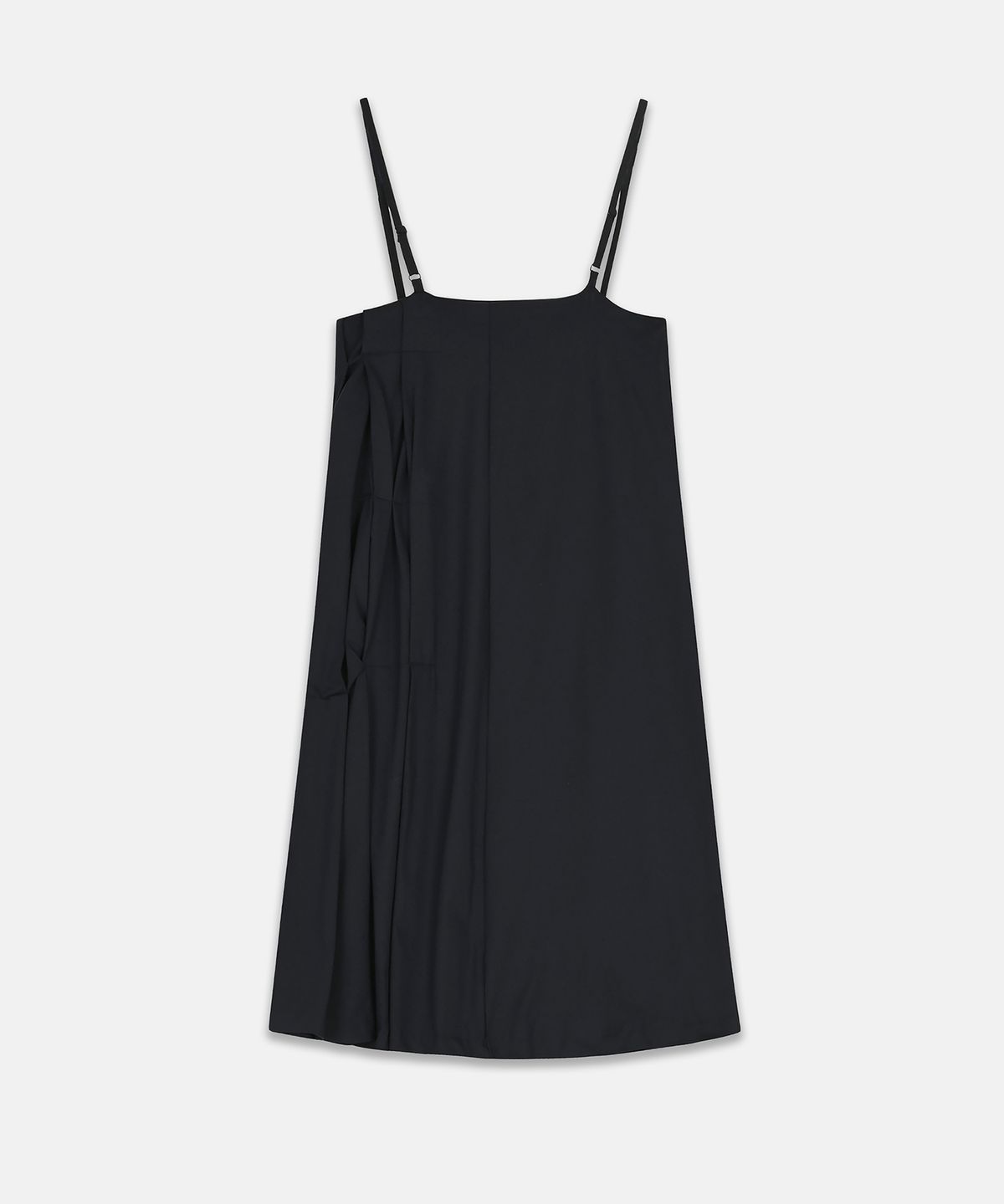 나체(NACHE) FOLDED MINI DRESS BLACK