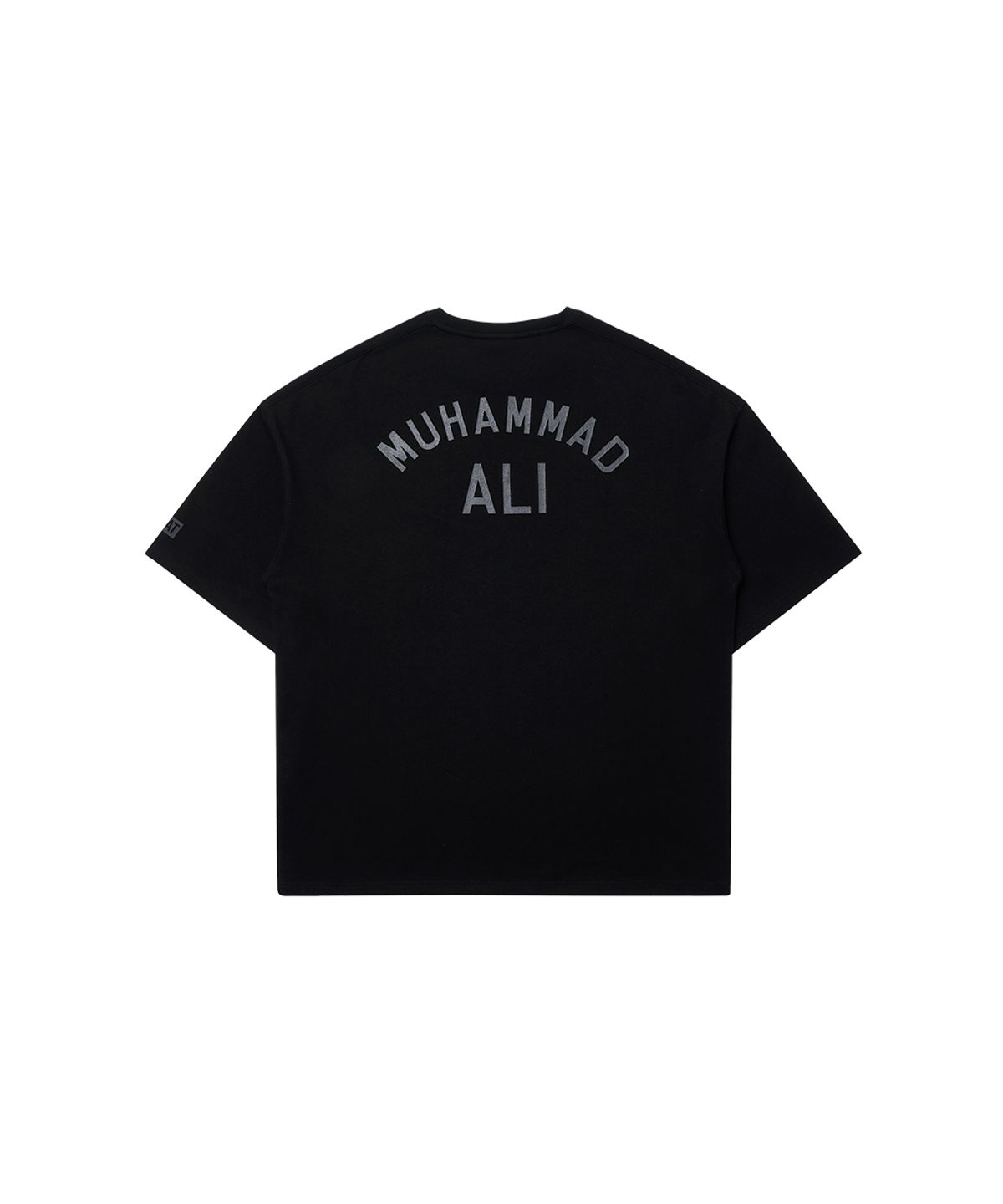 웨이든(WAYDN) [ALI] ALI 오버핏 레터링 숏슬리브 블랙