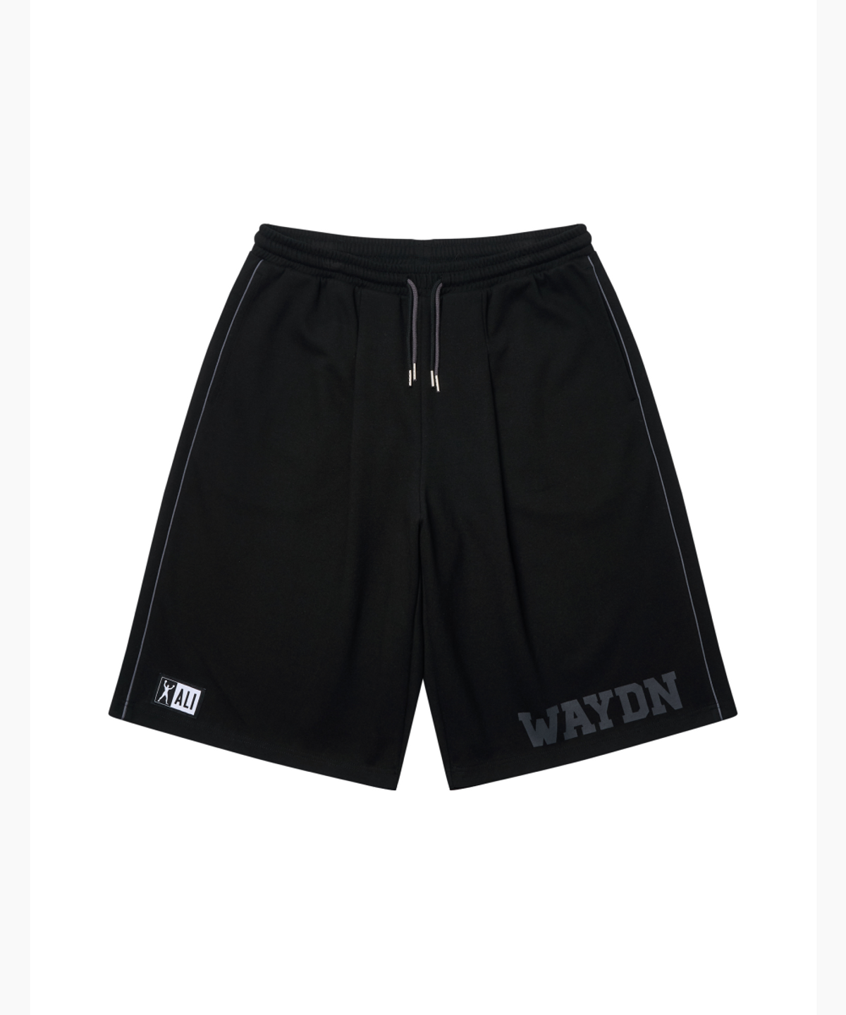 웨이든(WAYDN) [ALI] 패치 심볼 버뮤다 팬츠 블랙