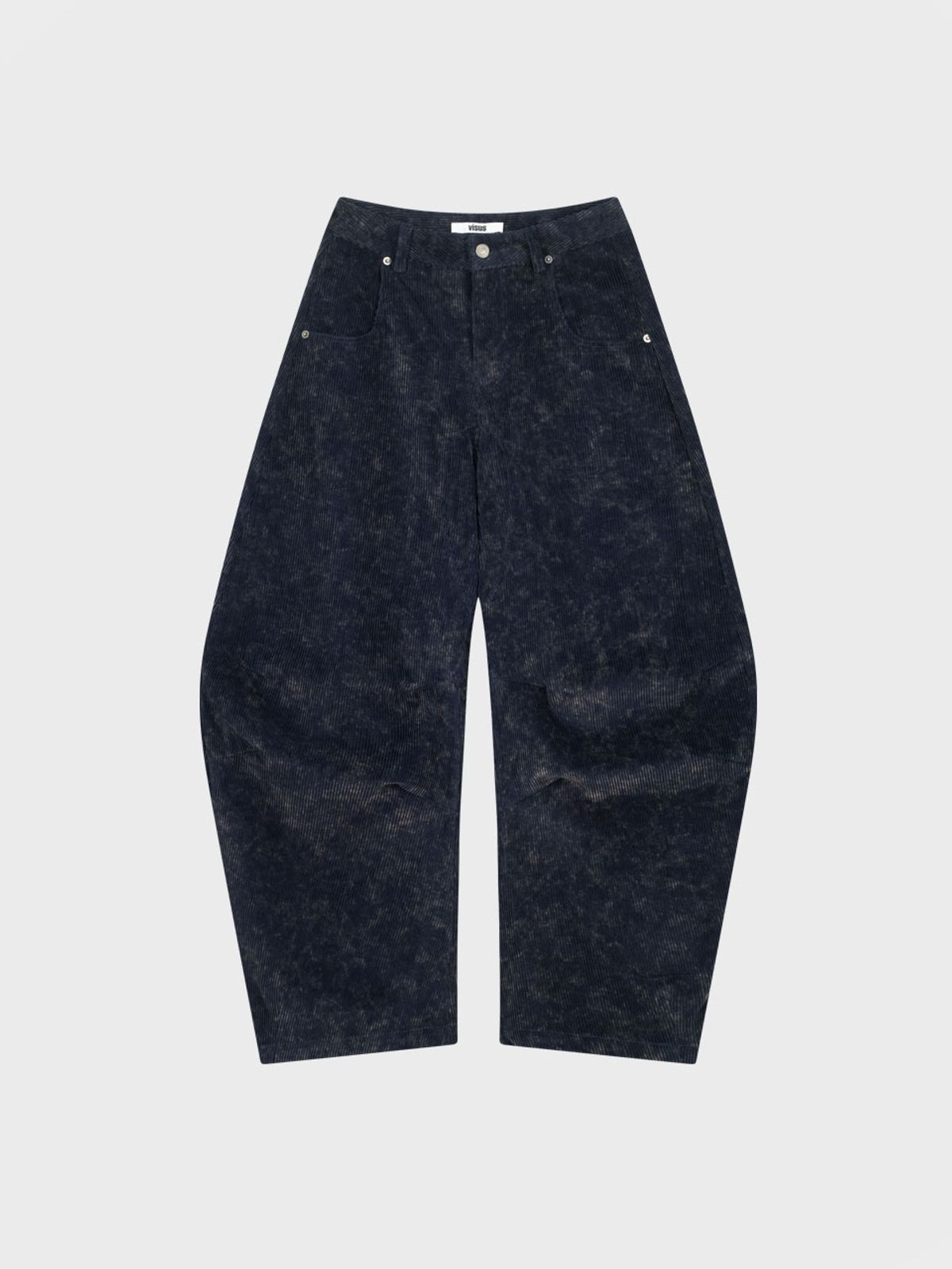 비수스(VISUS) Curved Courduroy Pants_Navy