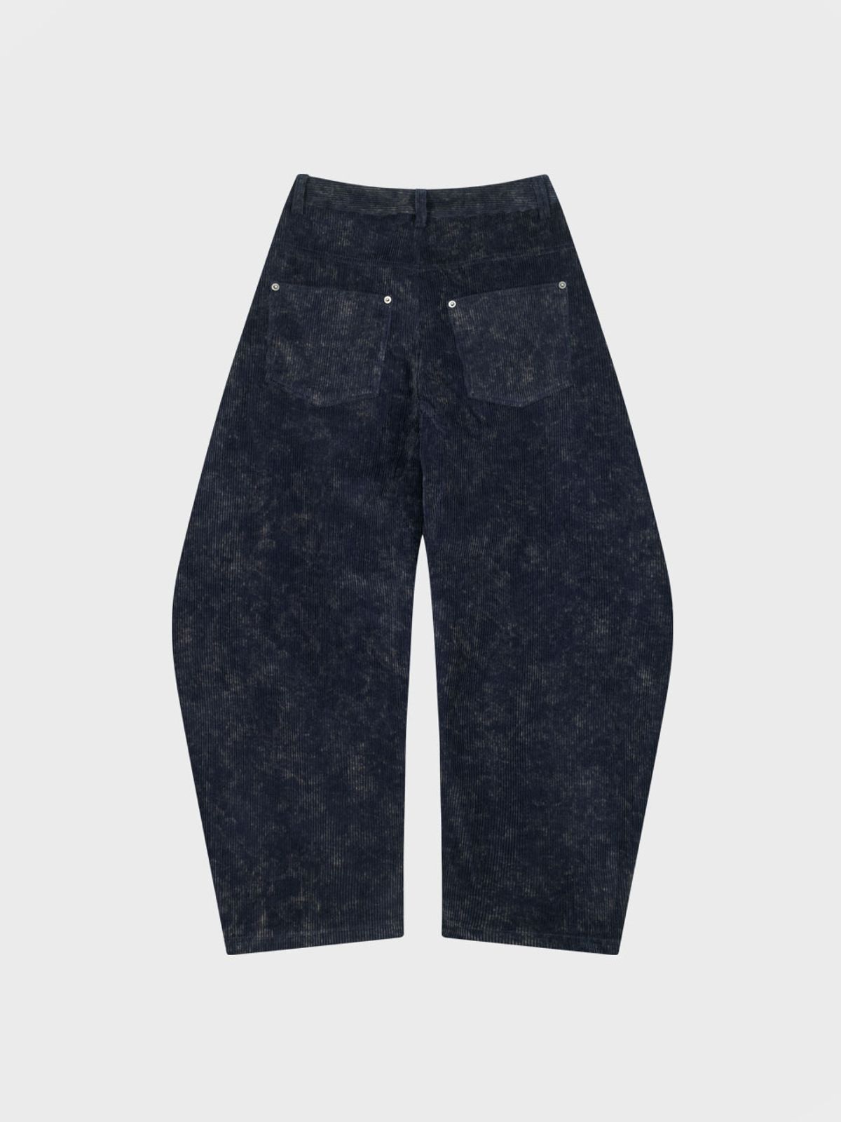 비수스(VISUS) Curved Courduroy Pants_Navy