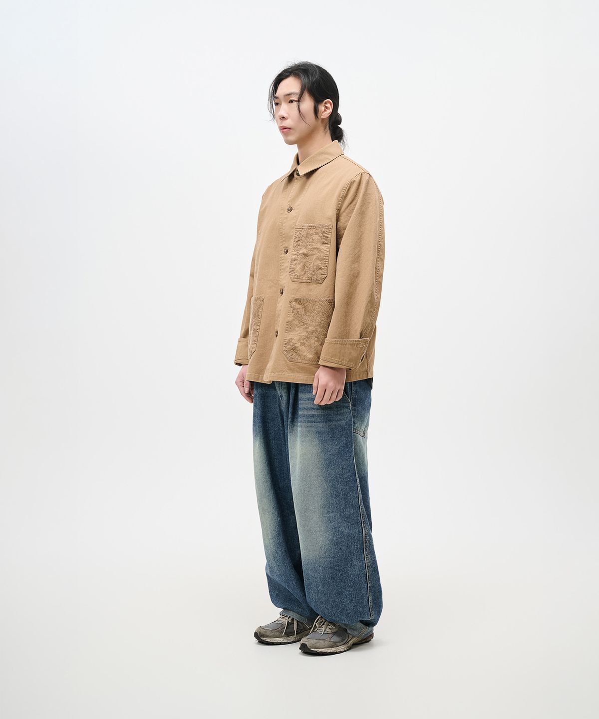 아이돈워너워크투데이(IDONTWANNAWORKTODAY) SHIRT JACKET (BEIGE)