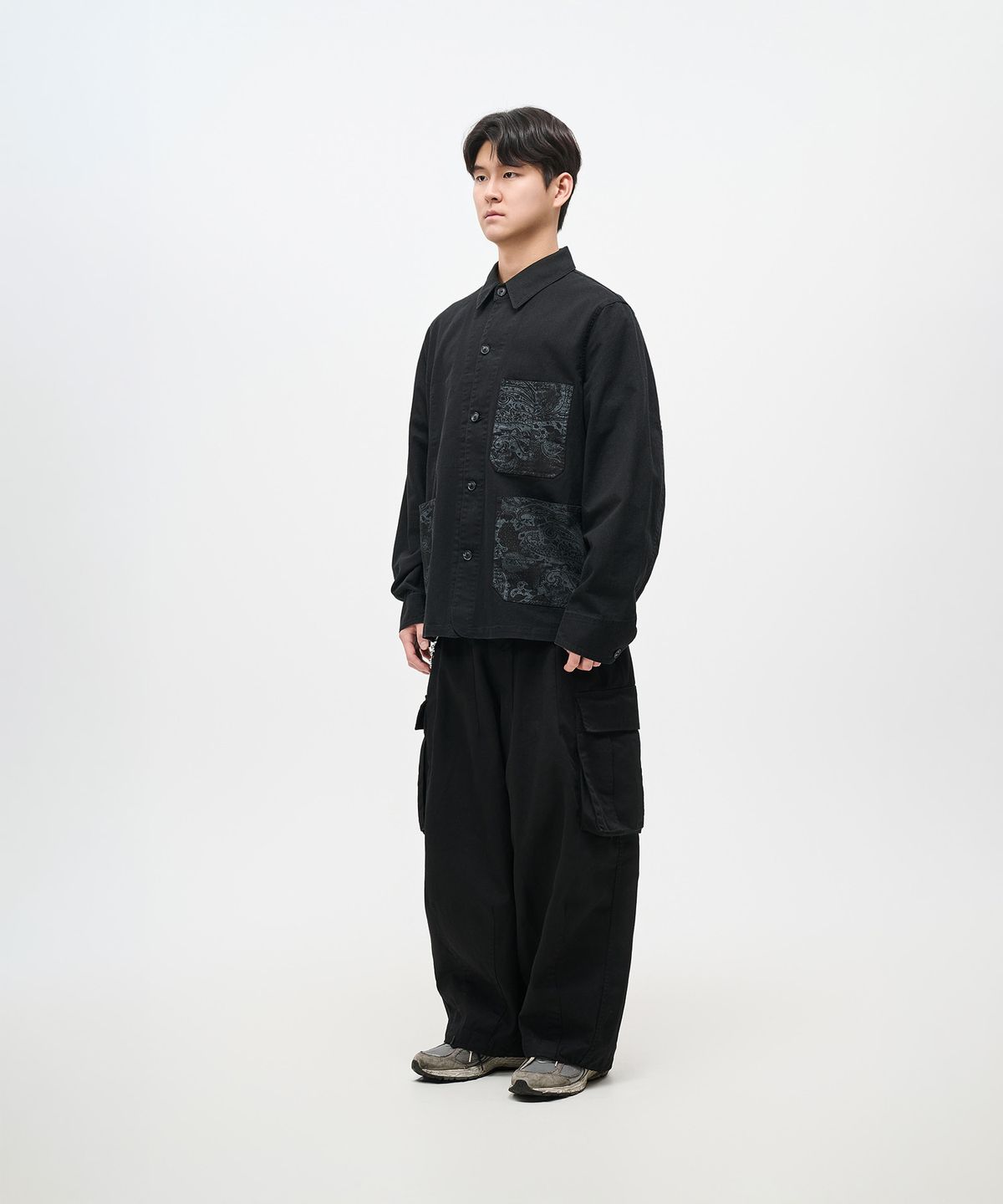 아이돈워너워크투데이(IDONTWANNAWORKTODAY) FATIGUE PANTS (BLACK)