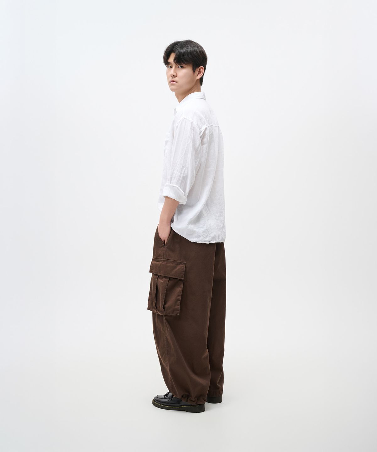 아이돈워너워크투데이(IDONTWANNAWORKTODAY) FATIGUE PANTS (BROWN)