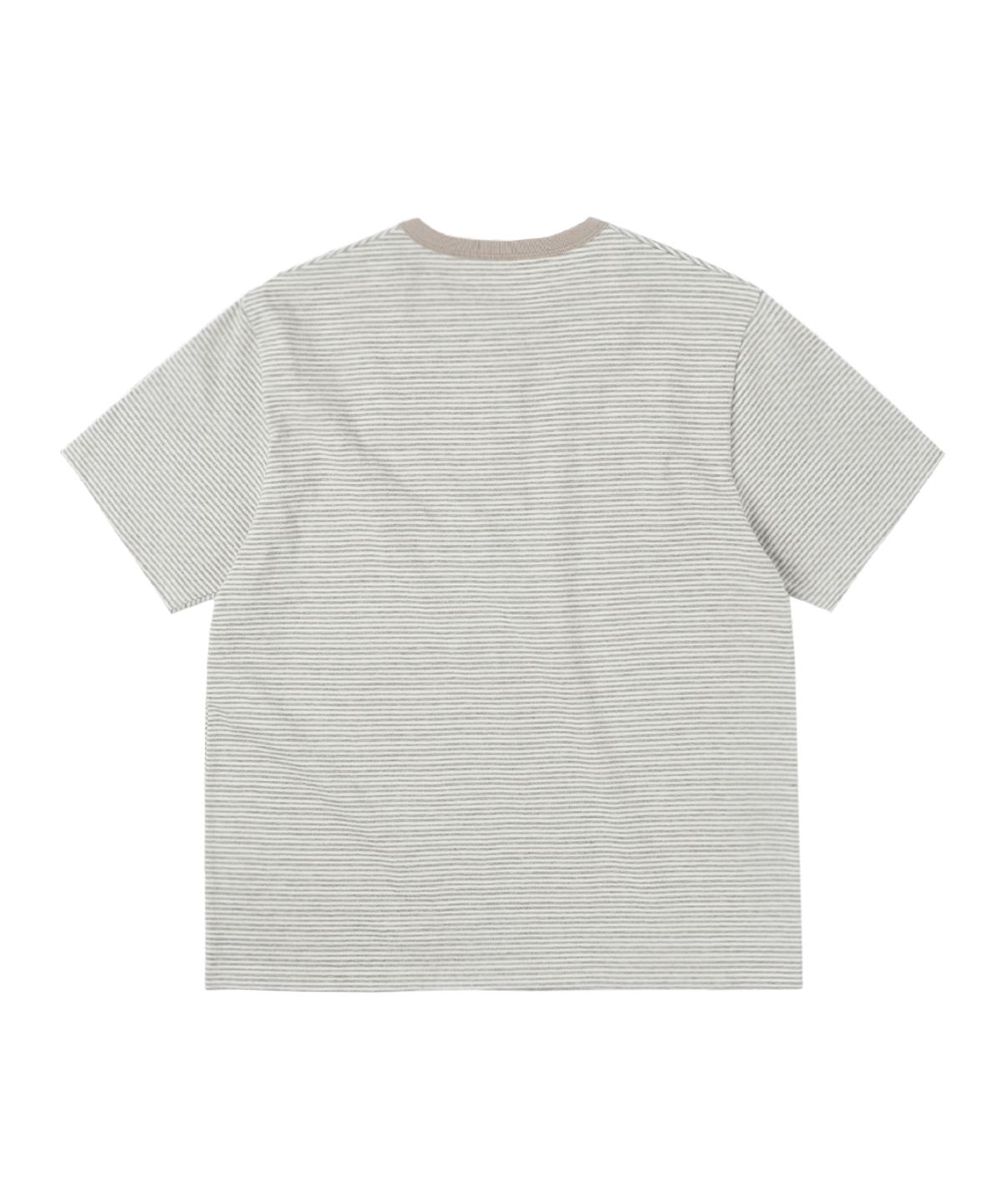 써넥트(SUNNECT) ST Henley Neck Tee - Oatmeal