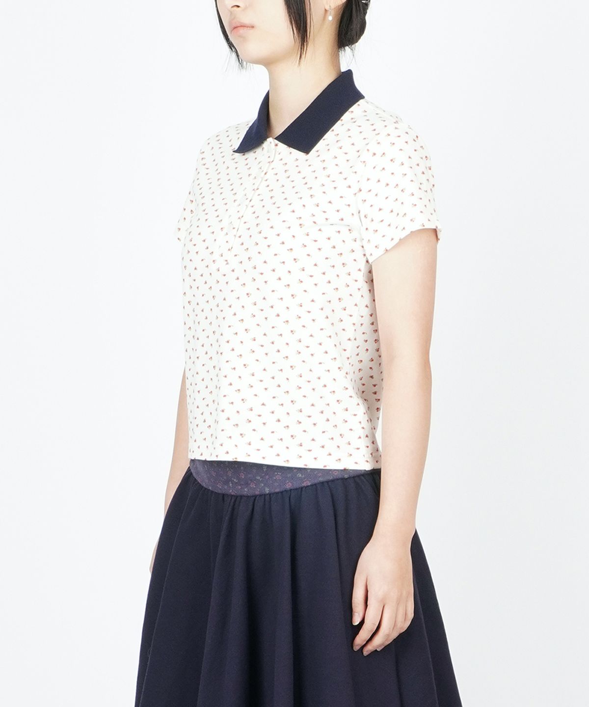써넥트(SUNNECT) Floral Polo - White