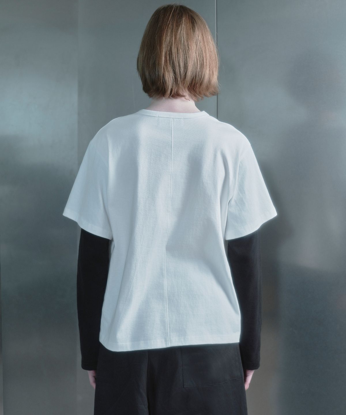 키류(KIRYU) SONIC BOOM LAYERD LONG SLEEVE T-SHIRT_WHITE
