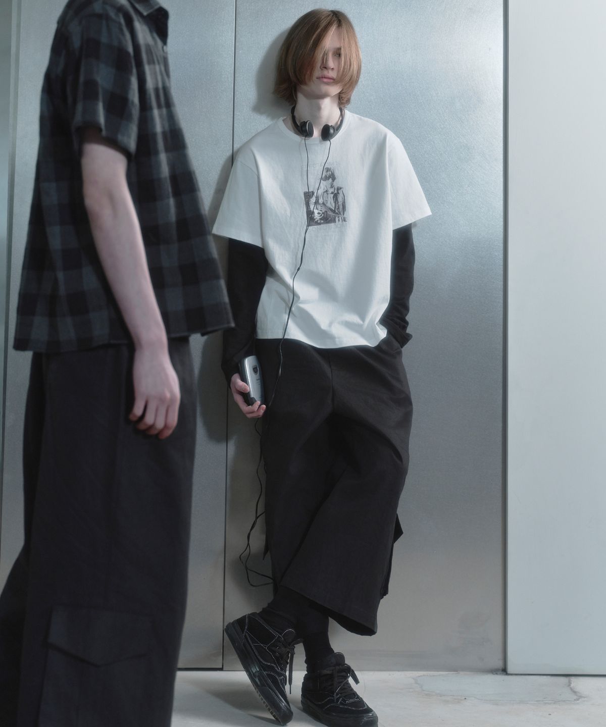 키류(KIRYU) SONIC BOOM LAYERD LONG SLEEVE T-SHIRT_WHITE