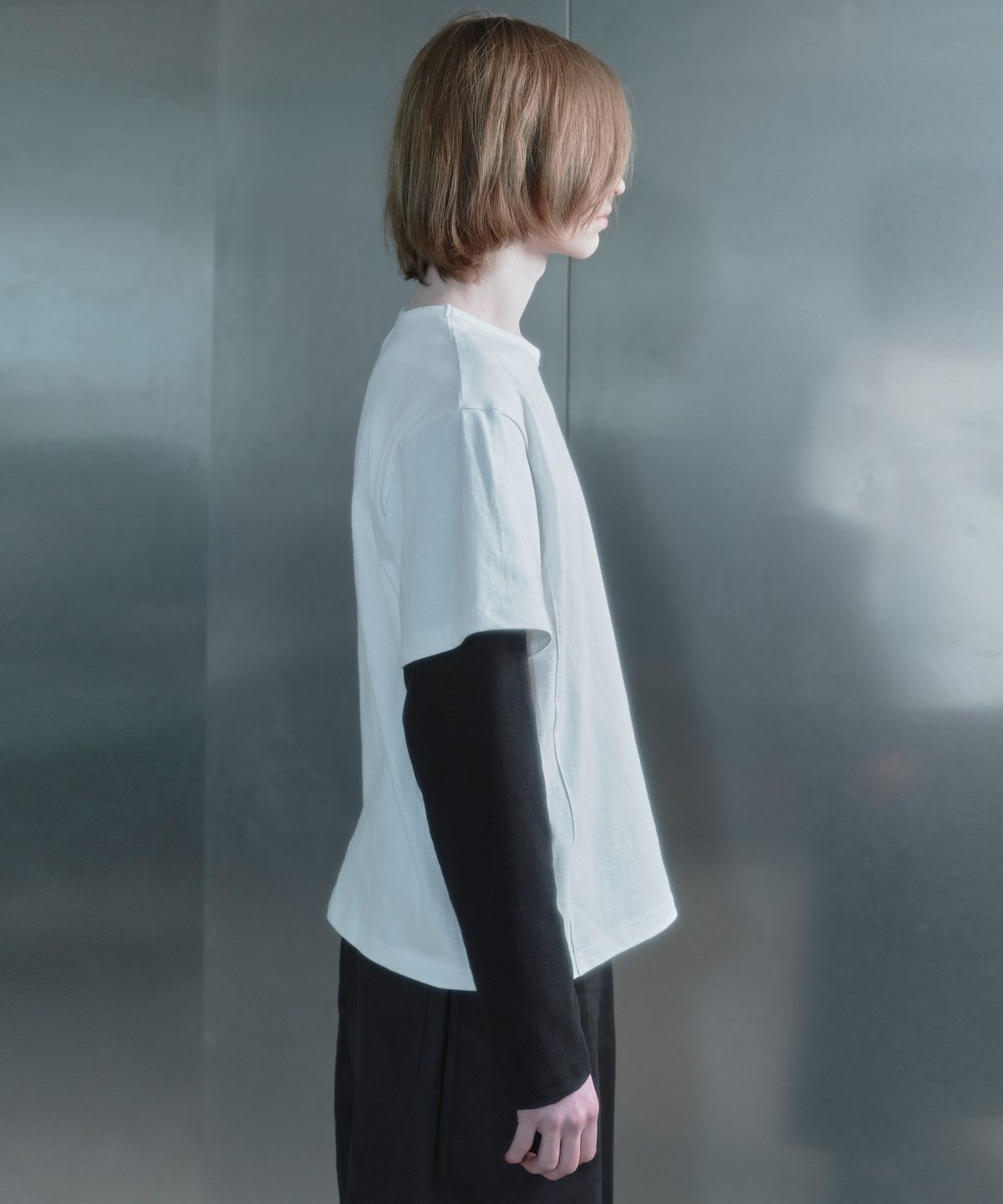 키류(KIRYU) SONIC BOOM LAYERD LONG SLEEVE T-SHIRT_WHITE