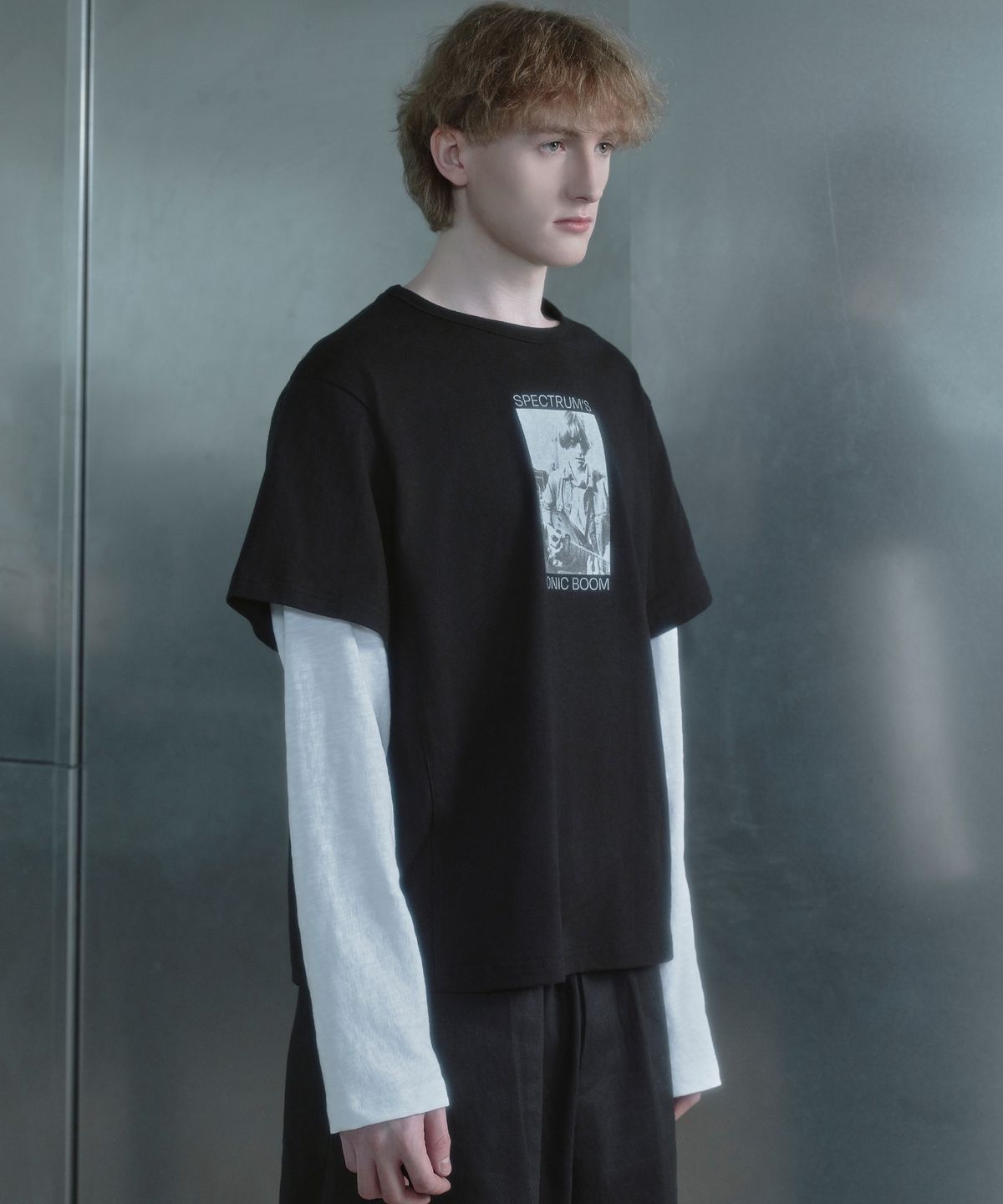 키류(KIRYU) SONIC BOOM LAYERD LONG SLEEVE T-SHIRT_BLACK