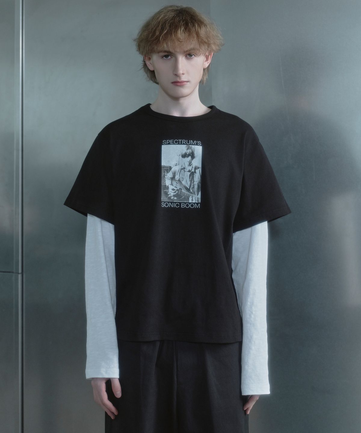 키류(KIRYU) SONIC BOOM LAYERD LONG SLEEVE T-SHIRT_BLACK