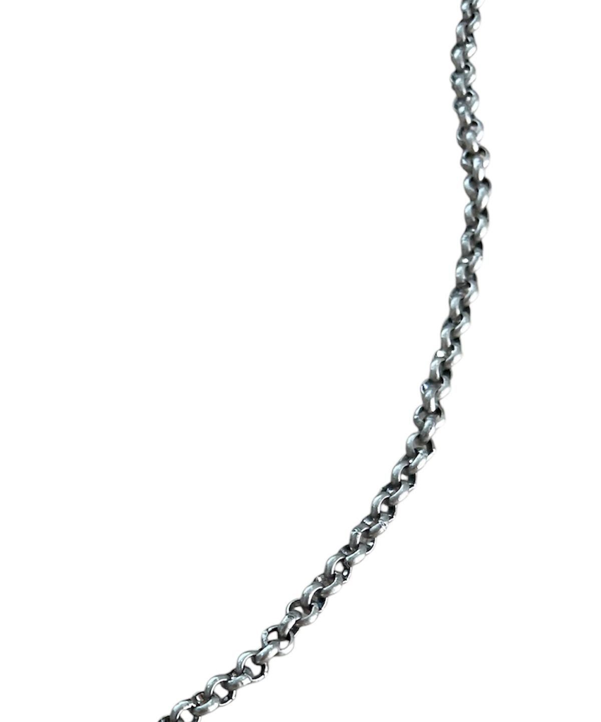 스케이터락(SK8ER ROCK) Raw Loop Antique Silver Surgical Steel Necklace
