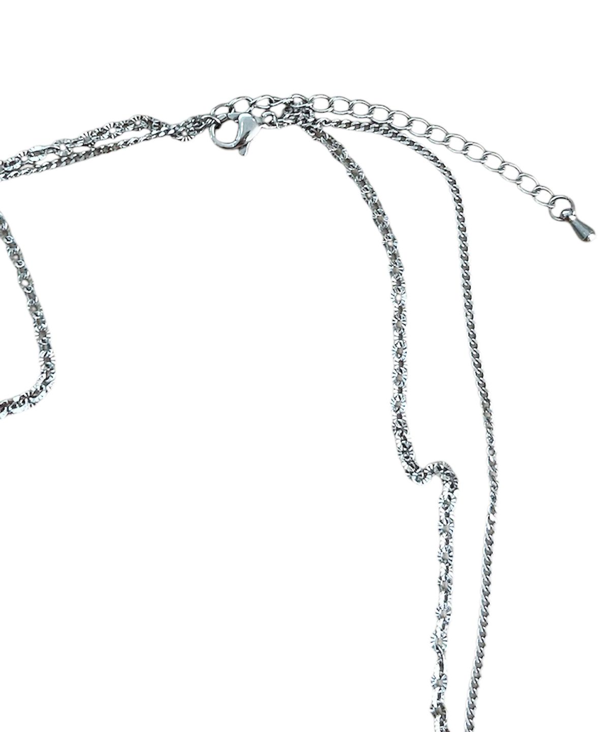 스케이터락(SK8ER ROCK) Butterfly Layered Surgical Steel Necklace