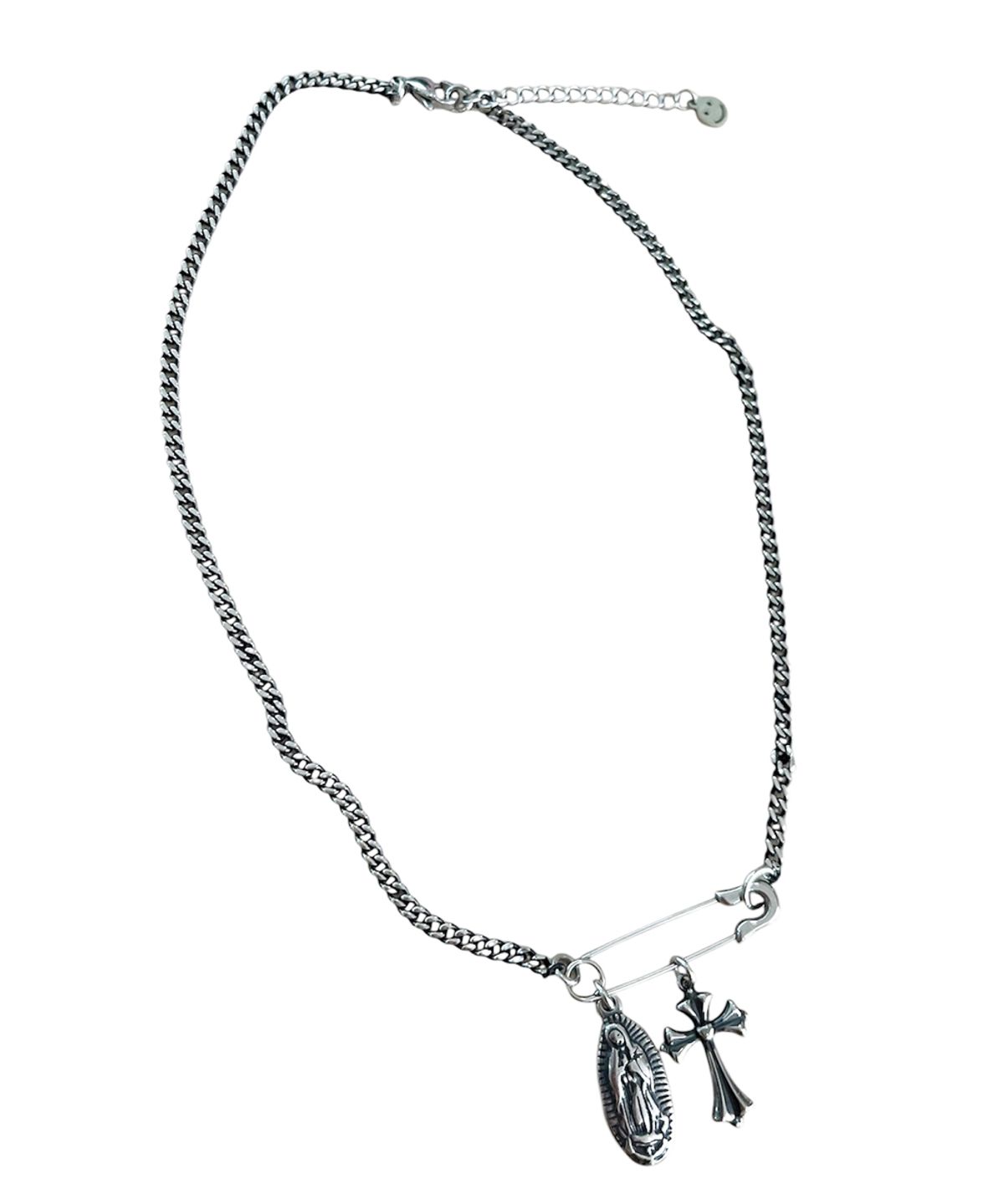 스케이터락(SK8ER ROCK) Holy Pin Vintage Chain Necklace