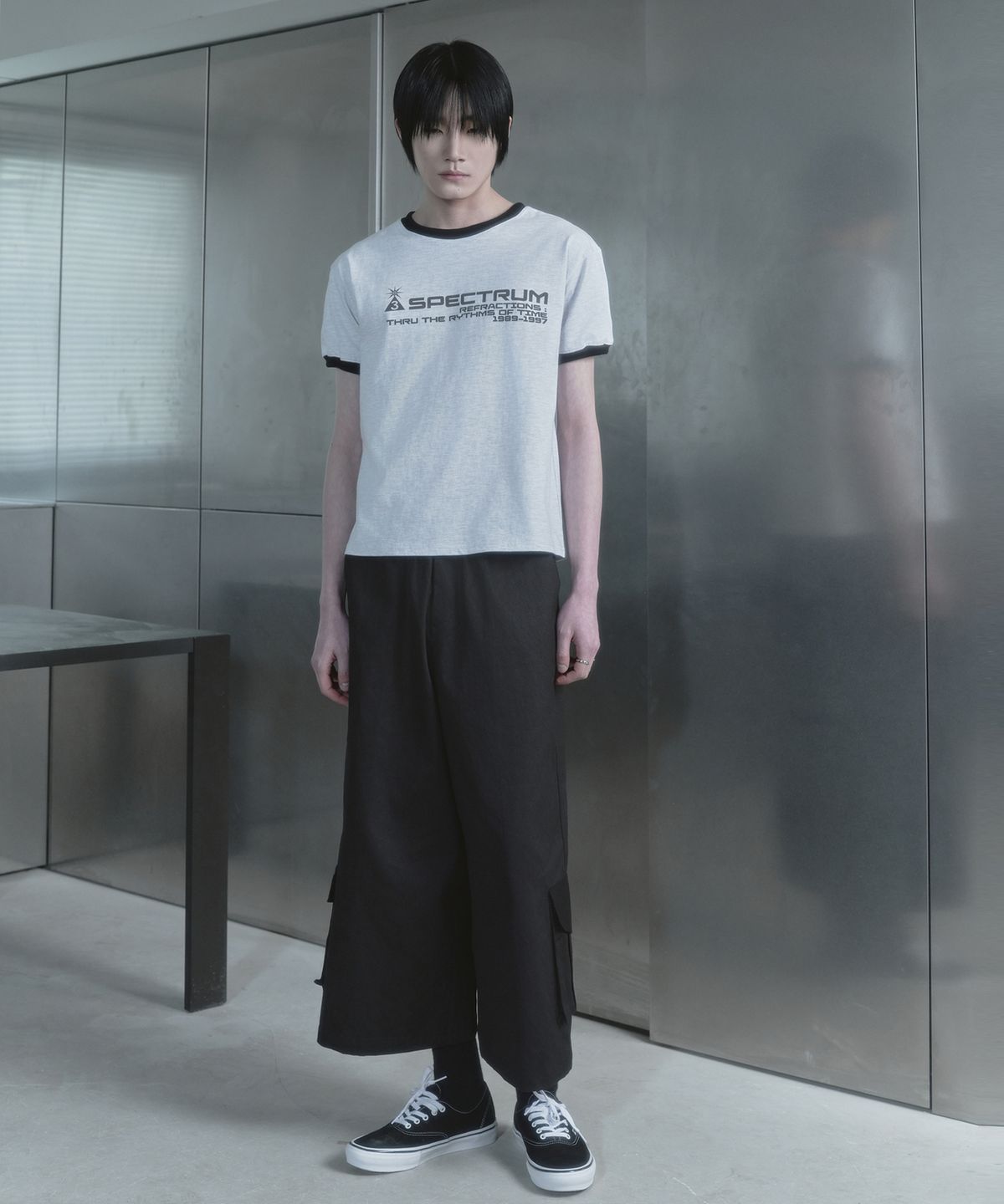 키류(KIRYU) CARGO LONG BERMUDA PANTS_BLACK