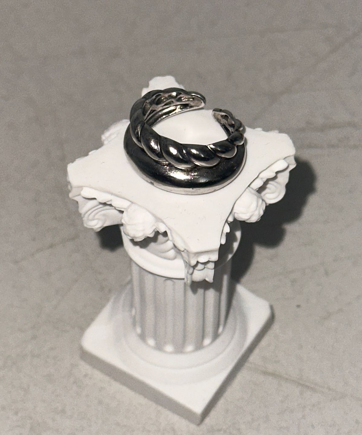 아포엠(APOEM) Vintage Double Texture Ring