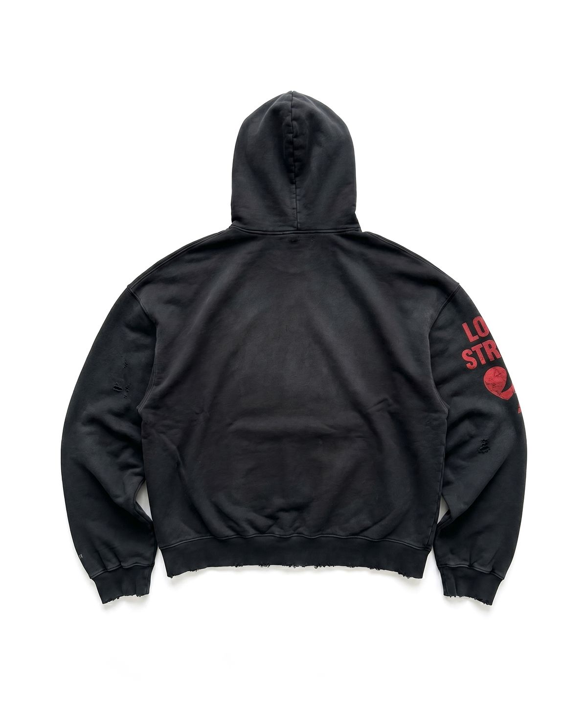 로위드(ROWITH) ROWITH HEAVY FADE ZIP HOODIE_BLACK