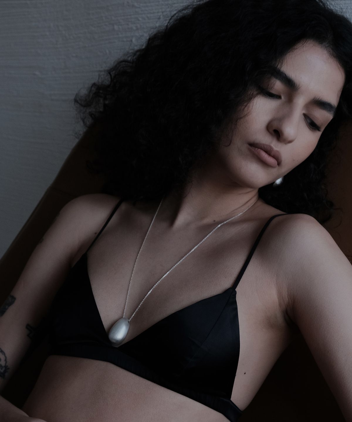 모헤르(MOHR) Lune Necklace (무광) - Large Scale