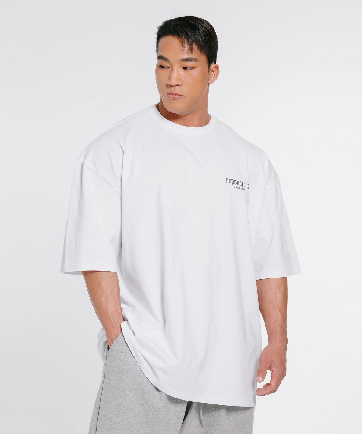 랩스온랩스(REPSONREPS) 크로스 오버핏 반팔 2컬러