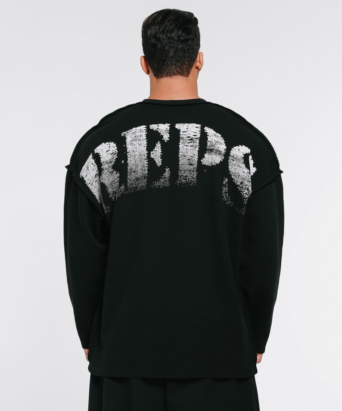 랩스온랩스(REPSONREPS) 그라데이션 워싱 와플 데끼 긴팔 2컬러