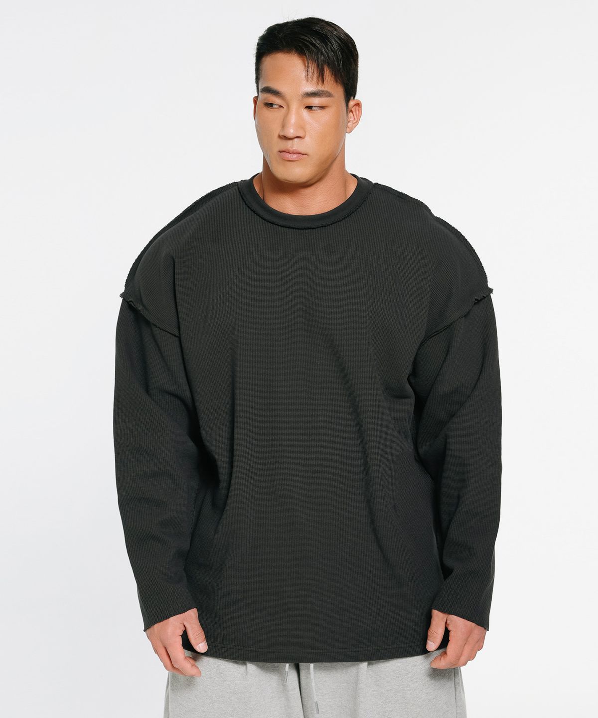 랩스온랩스(REPSONREPS) 팀 랩스 워싱 와플 데끼 긴팔 2컬러