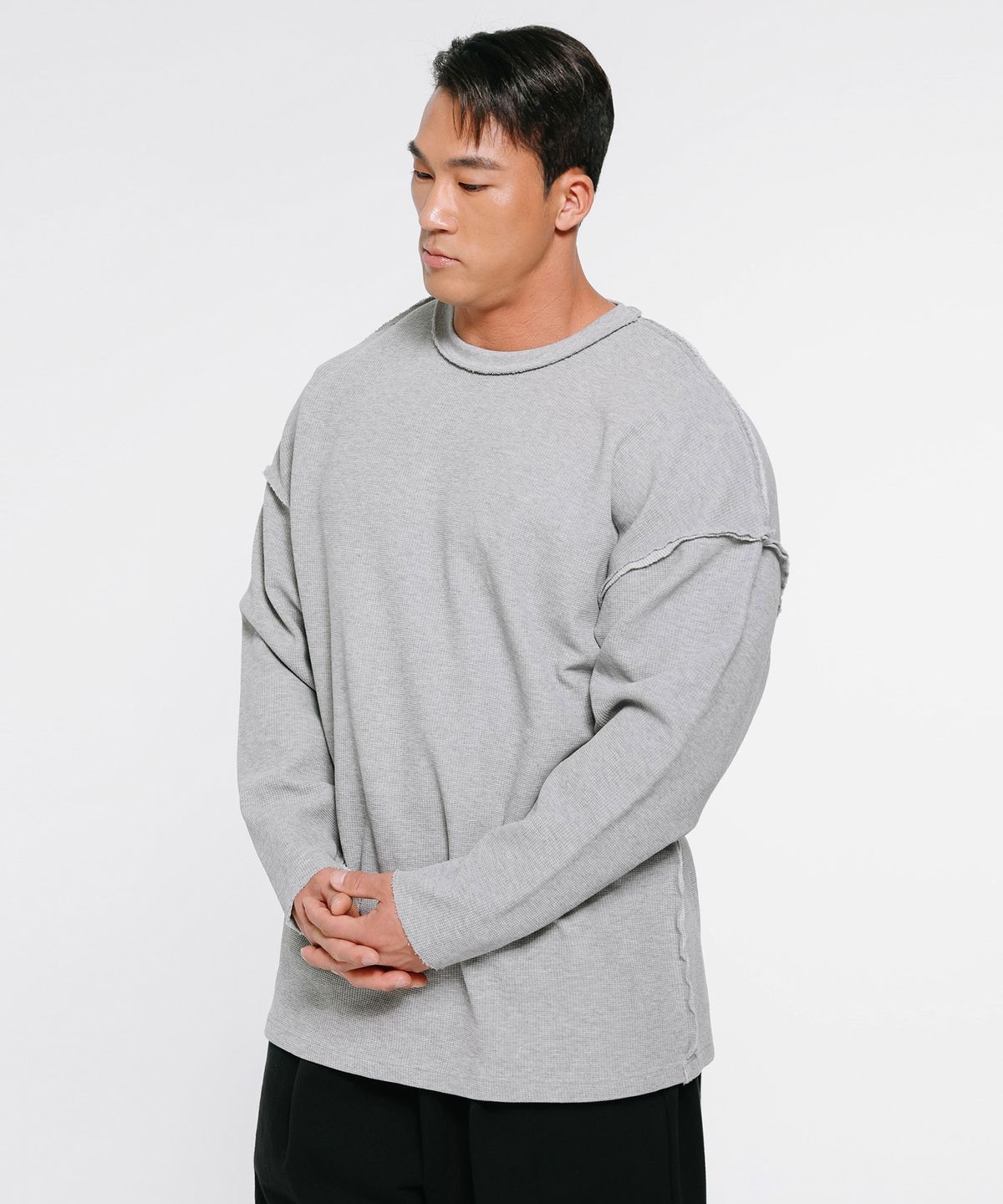 랩스온랩스(REPSONREPS) 팀 랩스 워싱 와플 데끼 긴팔 2컬러