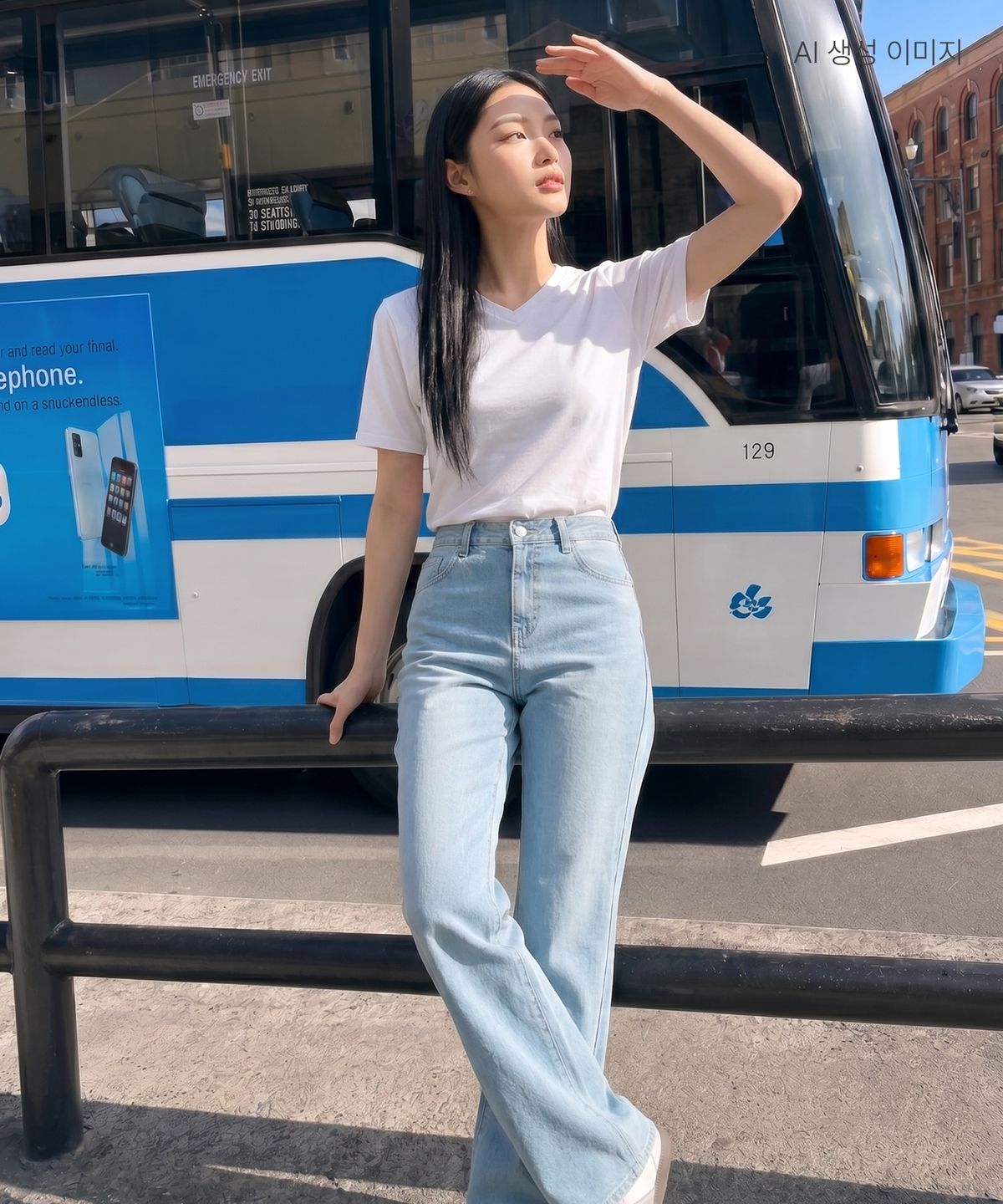 로엠(ROEM) 올데이 베이직 V넥 티셔츠 RMHWG24R02