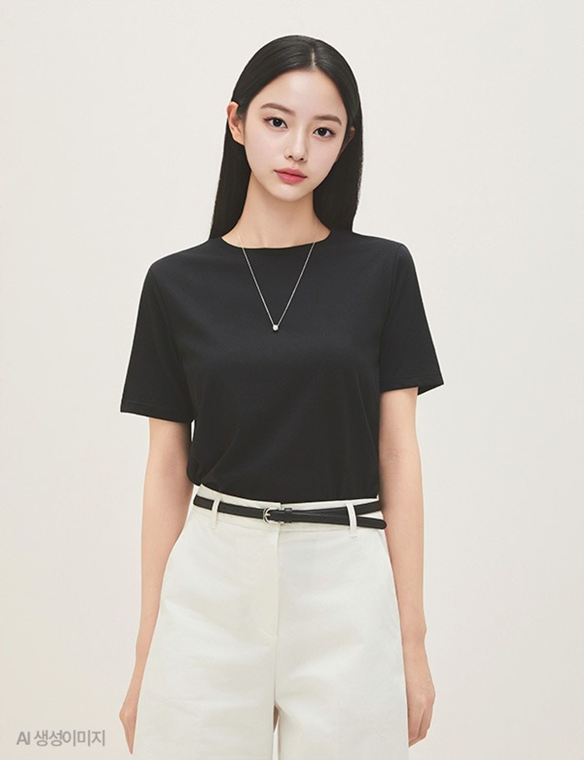 로엠(ROEM) 올데이 베이직 R넥 티셔츠 RMHWG24R01