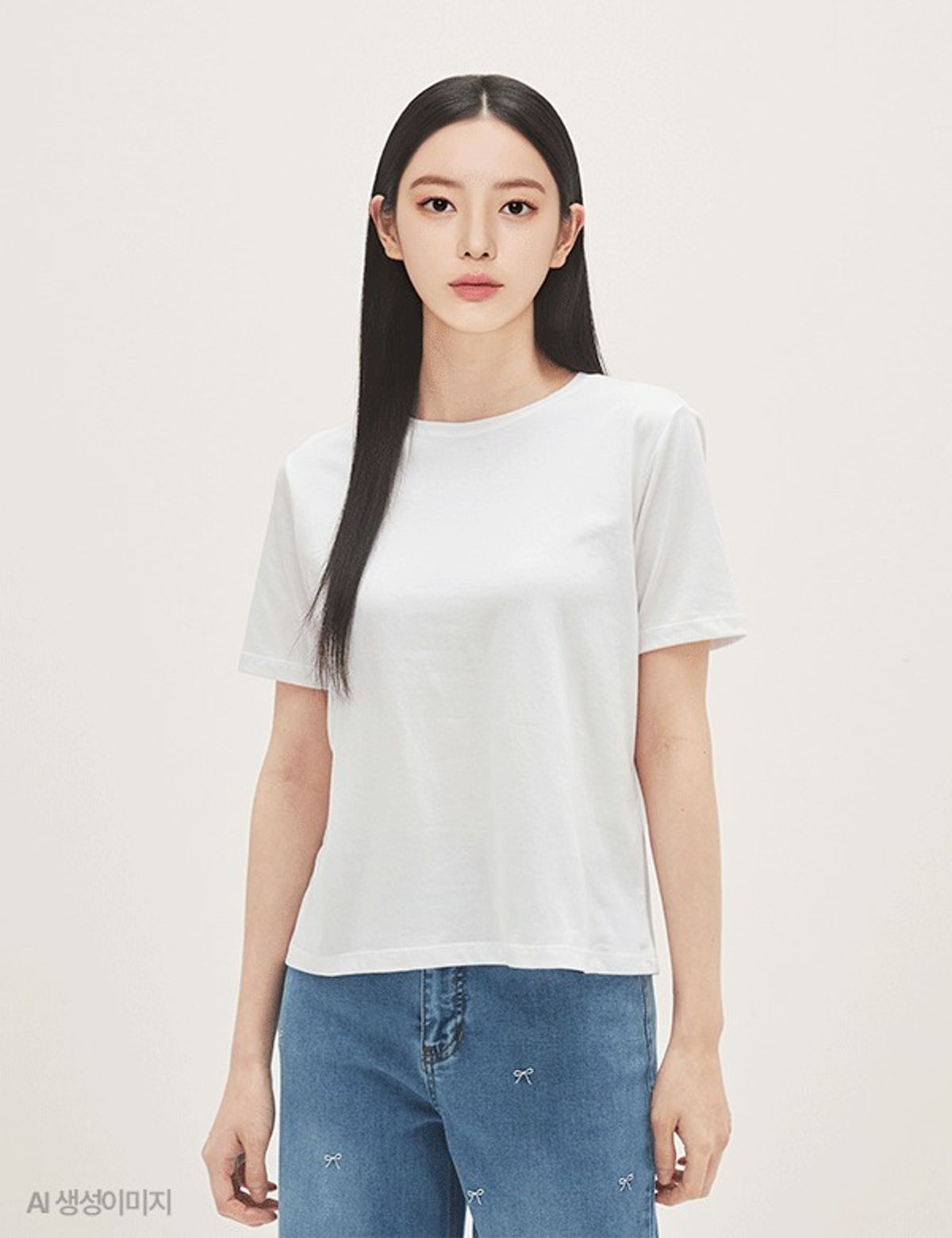 로엠(ROEM) 올데이 베이직 R넥 티셔츠 RMHWG24R01