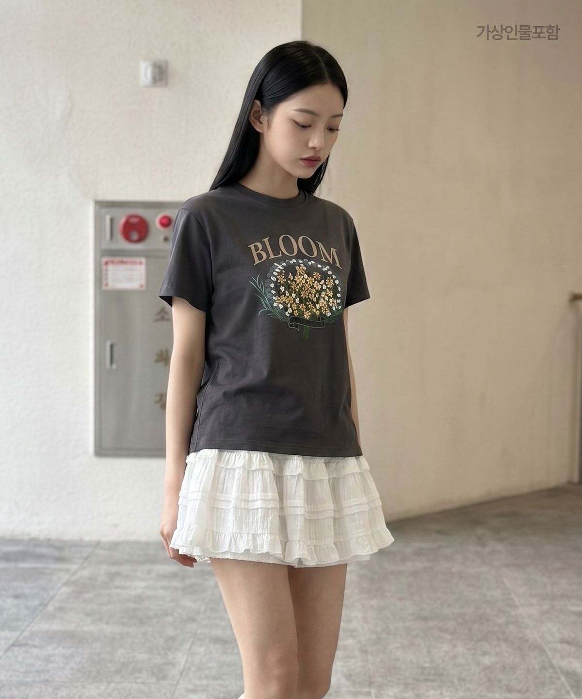 로엠(ROEM) 루즈핏 FG 티셔츠 RMHWG24R15