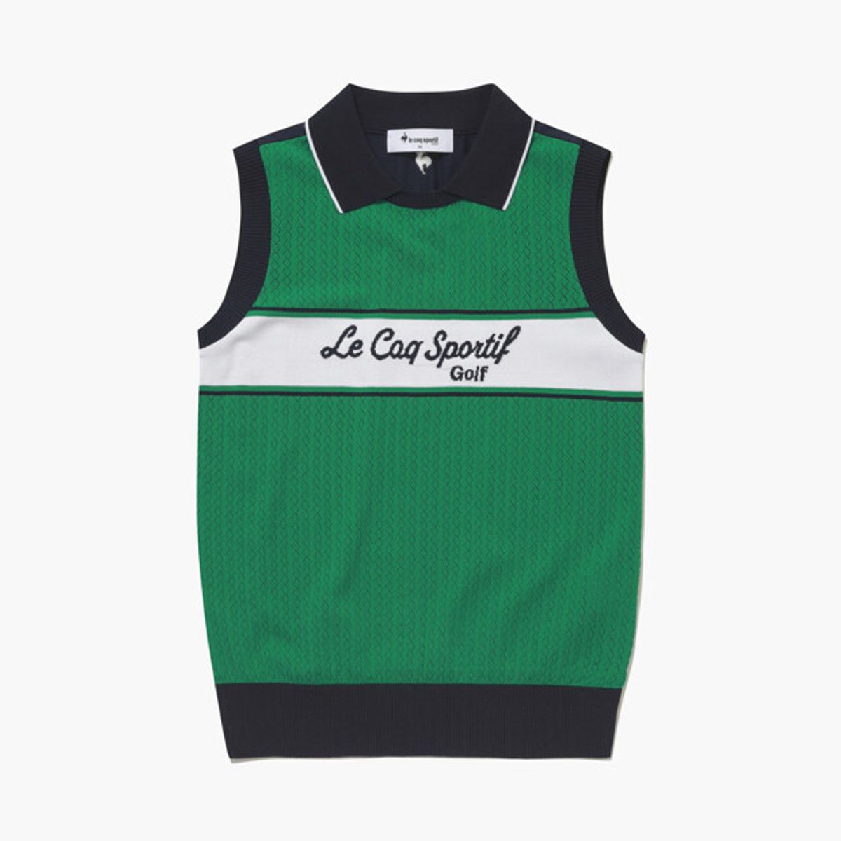 르꼬끄 골프(LECOQ GOLF) 여성 하이브리드 슬리브리스 스웨터 _GREN GR222LKP41