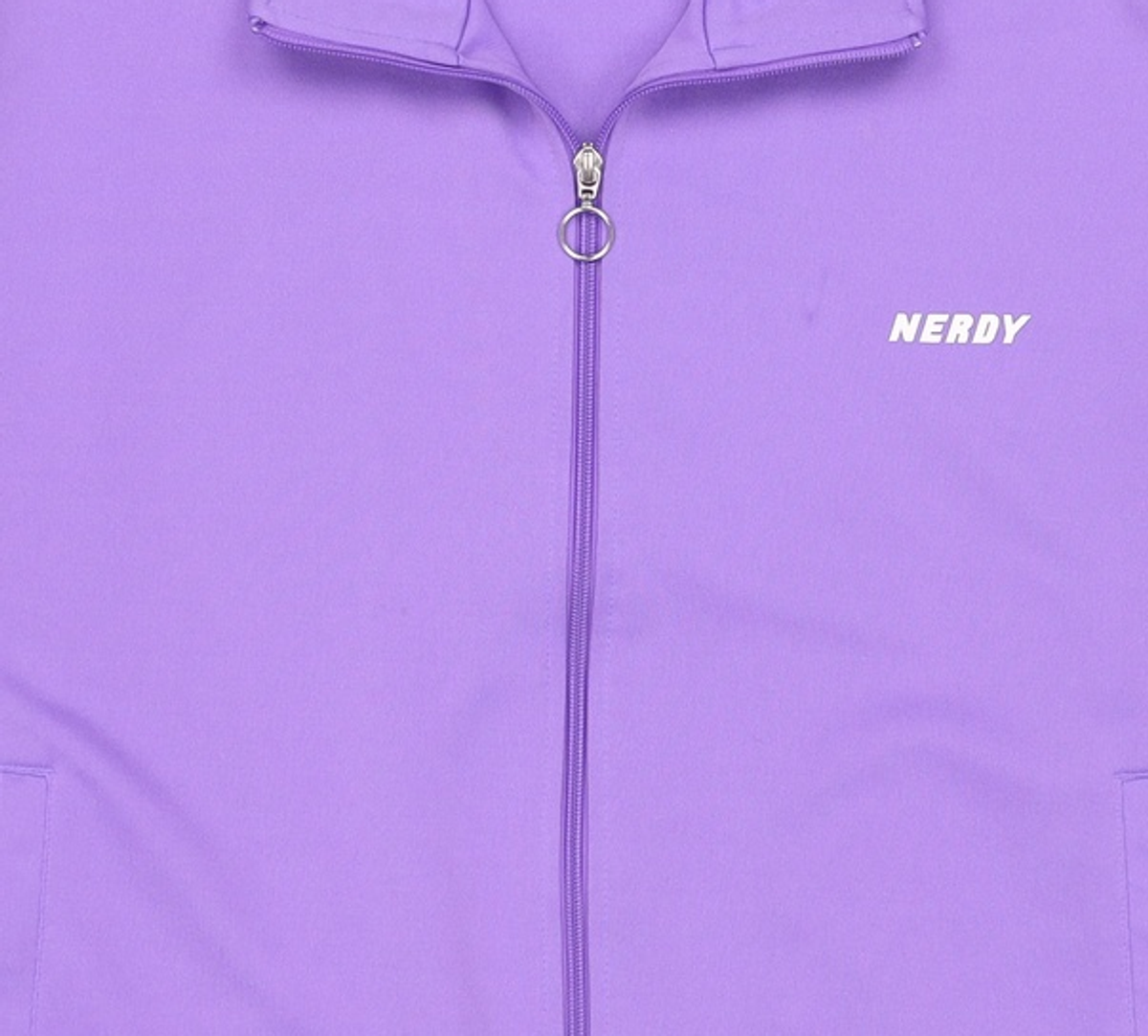 엔디와이(NDY) 로고 테잎 트랙 탑 퍼플 M