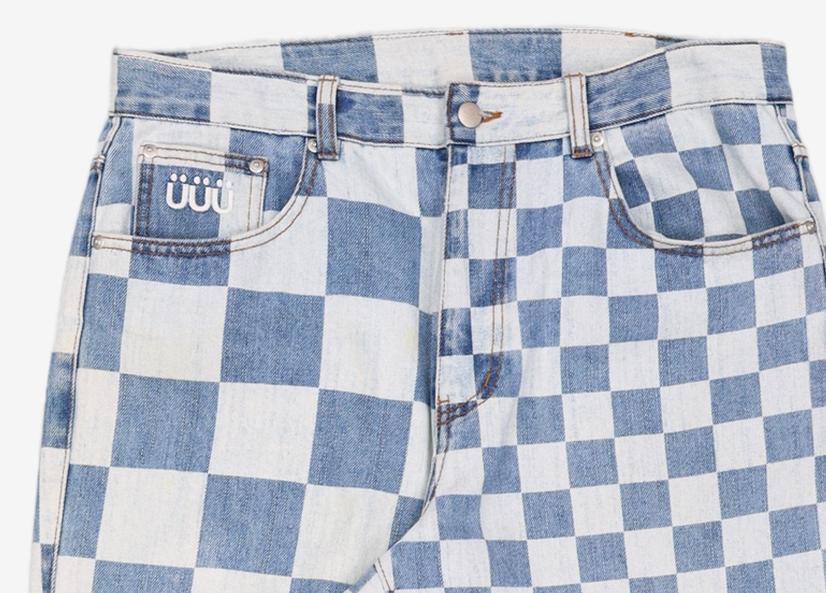 이스트쿤스트(ISTKUNST) PATTERN DENIM PANTS_INDIGO(IK2CSMD110A) L