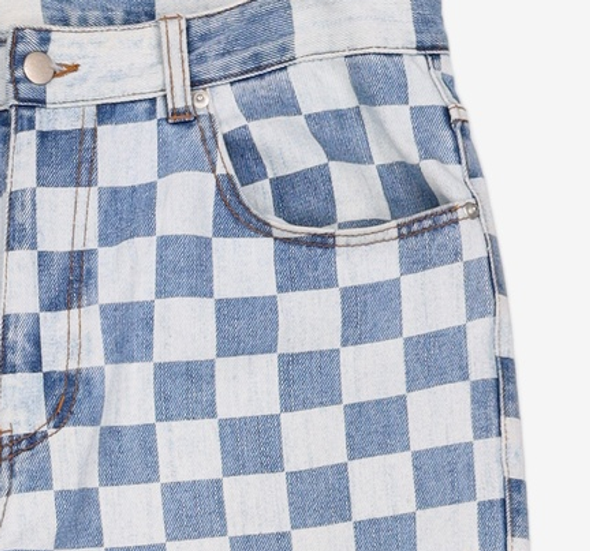 이스트쿤스트(ISTKUNST) PATTERN DENIM PANTS_INDIGO(IK2CSMD110A) L