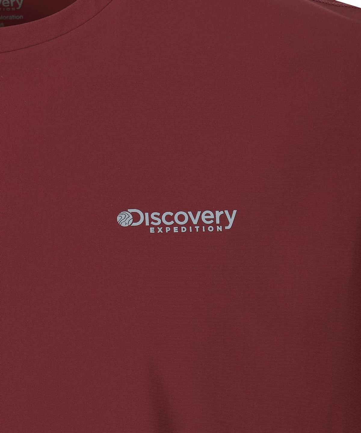 디스커버리 익스페디션(DISCOVERY EXPEDITION) 남성 기능성 러닝 티셔츠 (BURGUNDY)