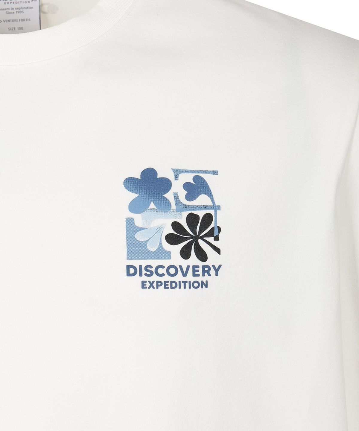 디스커버리 익스페디션(DISCOVERY EXPEDITION) 유니 블룸 그래픽 반팔티셔츠 (CREAM)