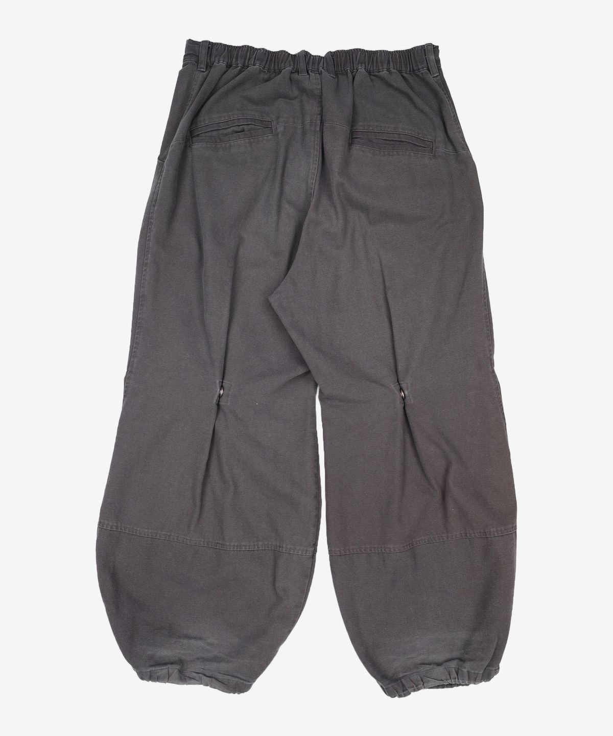 해칭룸(HATCHINGROOM) Volume Pants Oxford Washed Charcoal 4