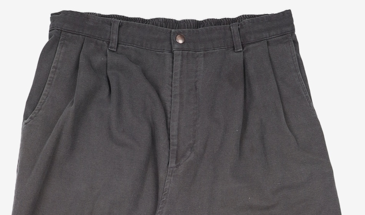 해칭룸(HATCHINGROOM) Volume Pants Oxford Washed Charcoal 4