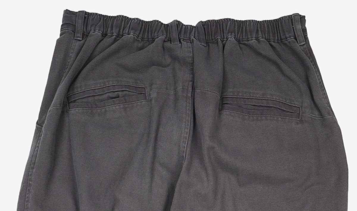 해칭룸(HATCHINGROOM) Volume Pants Oxford Washed Charcoal 4