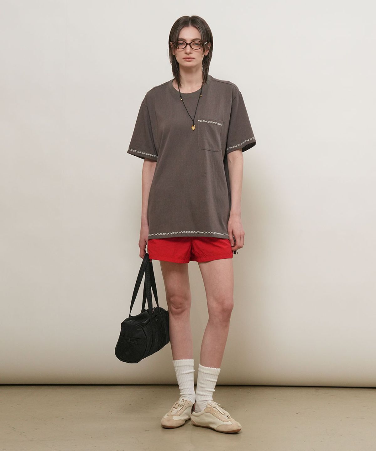 제너럴아이디어(GENERALIDEA) UNISEX 스티치 포인트 포켓 티셔츠 [3COL] / GF1UTS008