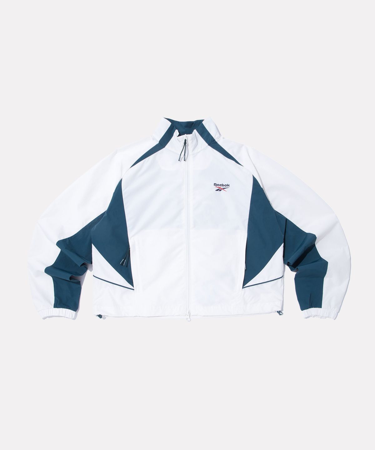 리복(REEBOK) 일립스 크롭 윈드브레이커 v26 (W) - 아이보리:틸 그린