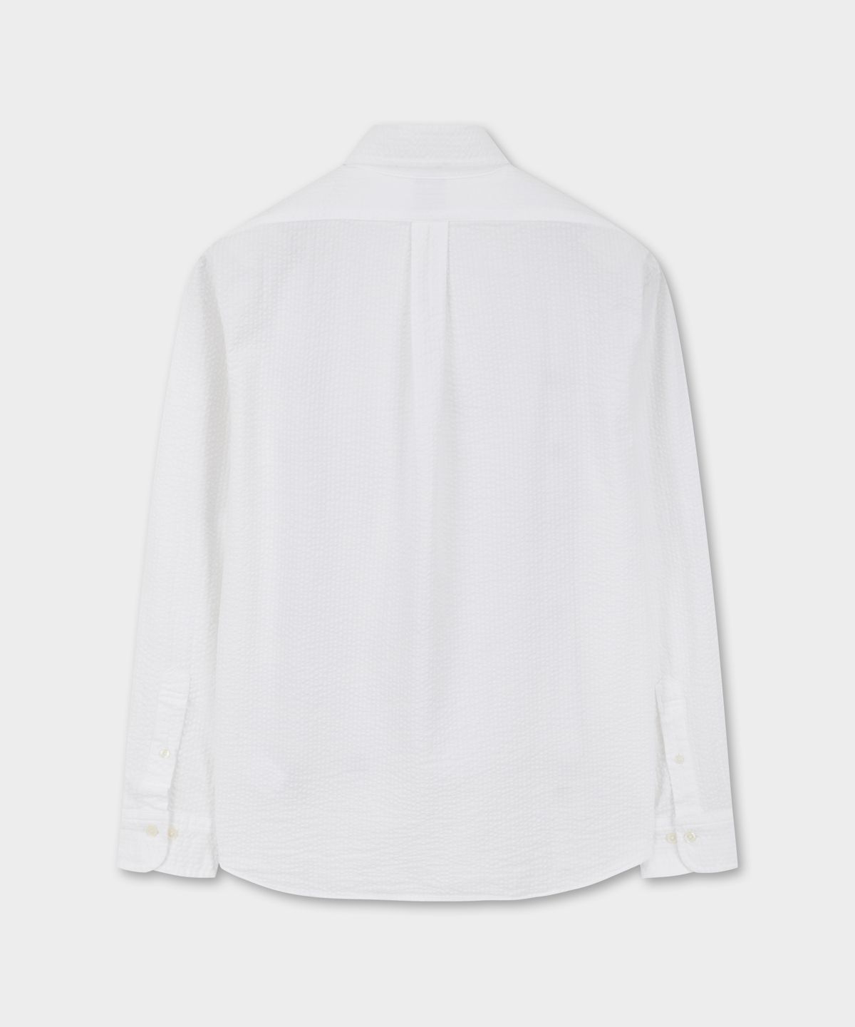 브룩스 브라더스(BROOKS BROTHERS) 시어서커 솔리드 셔츠 (화이트) (BBTHMNG202)
