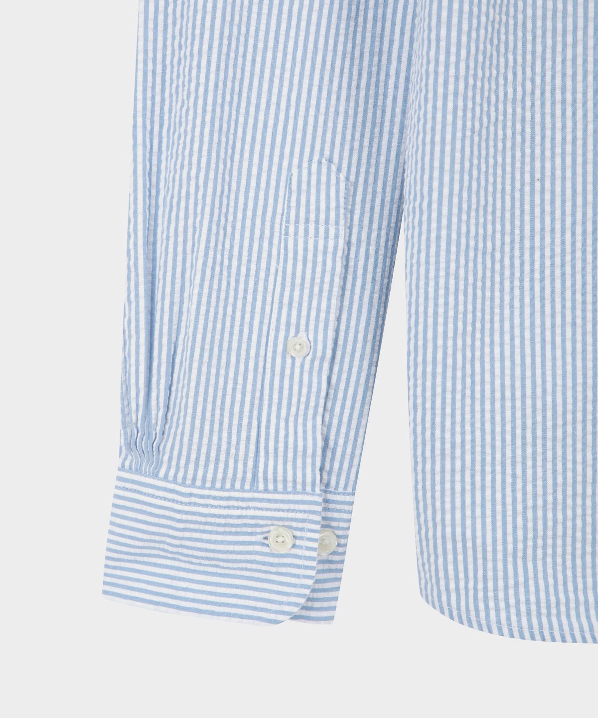 브룩스 브라더스(BROOKS BROTHERS) 시어서커 스트라이프 셔츠 (라이트블루) (BBTHMNG203)