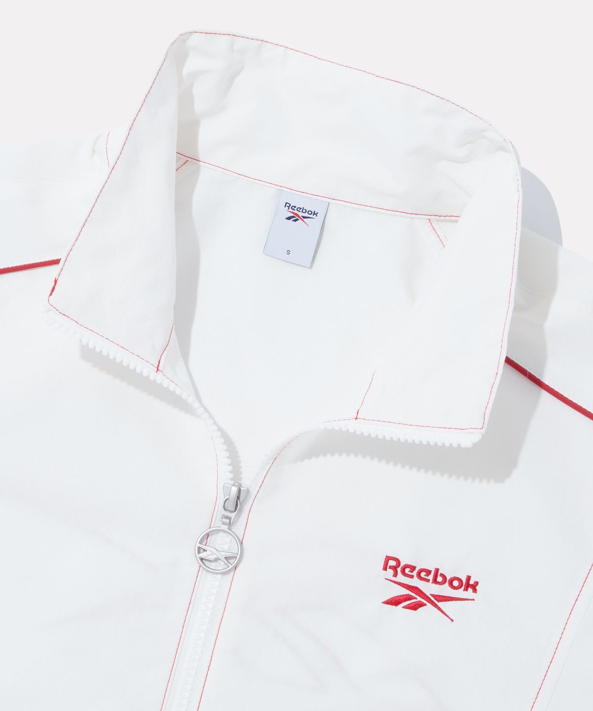 리복(REEBOK) 스티치 파이핑 아노락 원피스 (W) - 오프 화이트