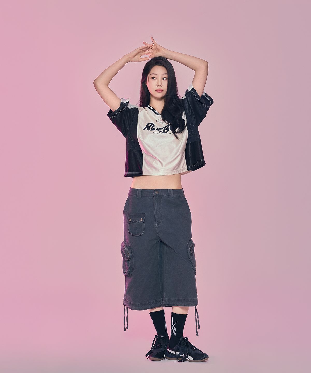 리복(REEBOK) 스포츠 저지 새틴 반팔티 (W) - 화이트