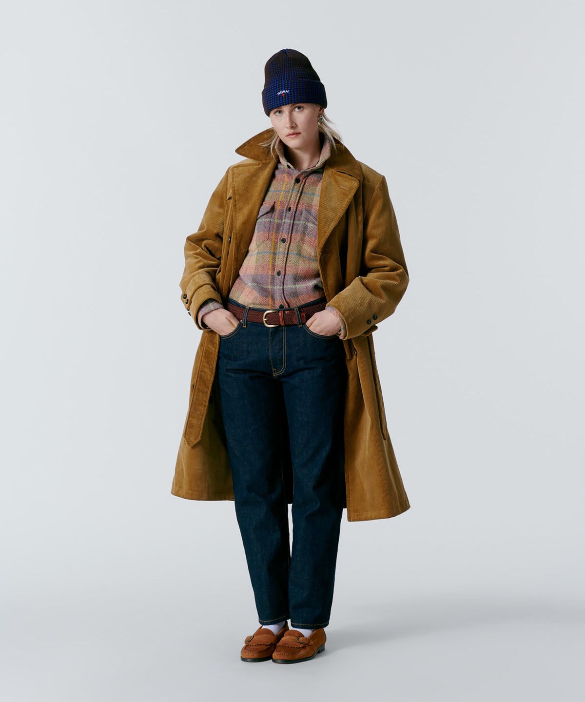 노아(NOAH) (U) 코듀로이 트렌치 코트 펀 CORDUROY TRENCH COAT FAWN