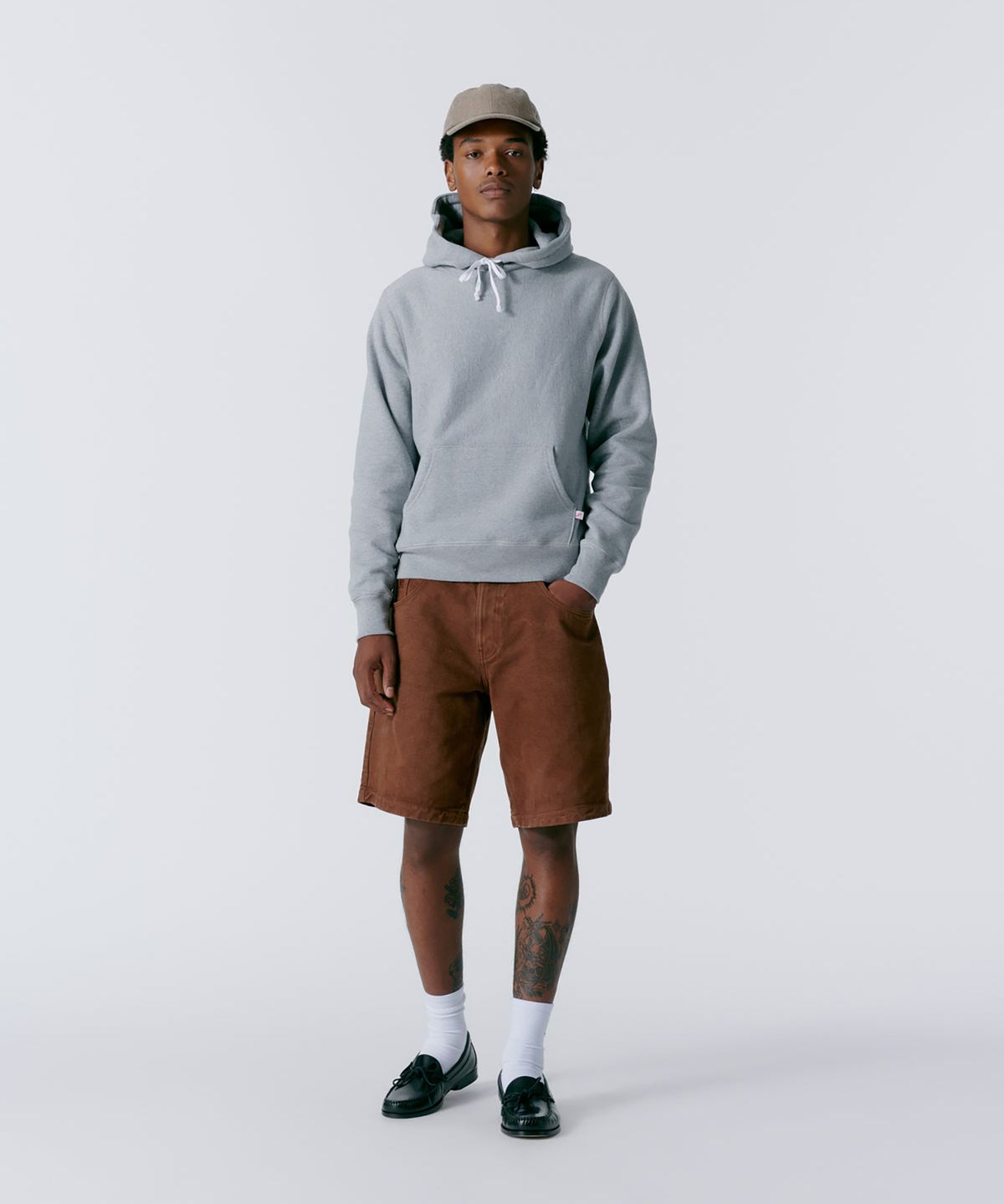 노아(NOAH) (U) 러너 후디 헤더 그레이 RUNNER HOODIE HEATHER GREY
